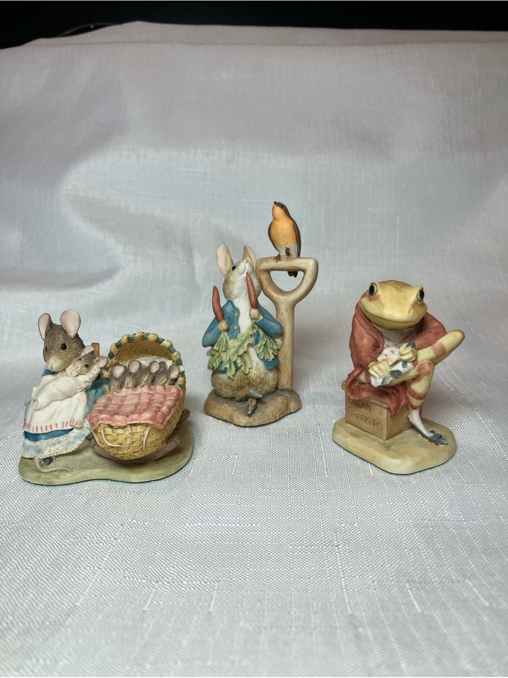 Vintage Beatrix Potter Figures, Set Of 3, Made in Britain, 1991, Border Fine Art - Picture 2 of 16